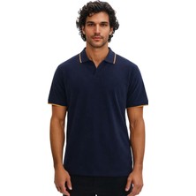 Ar-ma Erkek Polo Yaka Tişört Baskisiz Basic Regular Fit Çift Toplama Penye Pike Y31374356702