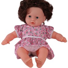 Gamze Bebek 0073 60 cm Dolgu Gövdeli Saçlı Büyük Bebek