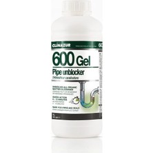 Clin Azur 600 Gel - 1 Lt Boru Tıkanıklık Açıcı - Tekne ve Karavanınızdaki Tıkanıklıklara Profesyonel ve Hızlı Çözüm!