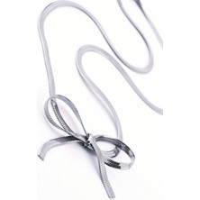 Marka     Trend Fiyonk Tasarımlı Çelik Silver Kadın Kolye