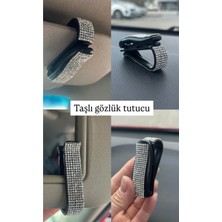 Empressco Minors Araç Içi Gözlük ve Kart Tutucu 2 Adet Kristal Taşlı Işıltılı Klipsli Güneşlik Organizer - Fiyatı, Yorumları
