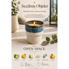 Decevorine Open Space Seçilmiş Objeler Koleksiyonu Bergamot Zambak Okaliptus Premium Mum