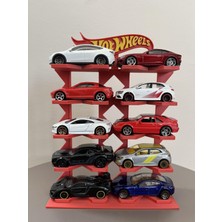 Reborn 3D Hot Wheels Uyumlu 10 Araçlık Oyuncak Araba Standı Garajı (1/64)