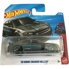Hot Wheels 20 Dodge Charger Hellcat Gerçekçi Detaylar ve Mat Füme/Gri Tasarım ile Sınırlı Üretim