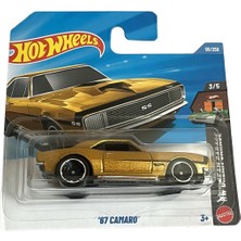 Hot Wheels 67 Camaro Koleksiyonluk Metalik Altın Sarısı Diecast Model Gerçekçi Detaylar