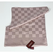 Kroren Krep Jakarlı  Dama Desen Şal - 70 x 190  - 7379-110