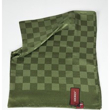 Kroren Krep Jakarlı  Dama Desen Şal - 70 x 190  - 7379-46