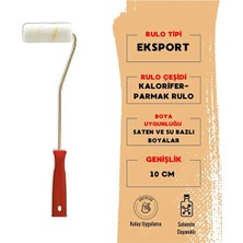 ESBH 10 cm Parmak Kalorifer Boya Rulosu – Iç Cephe Uyumlu Uzun Saplı Boya Rulosu (Eksport)