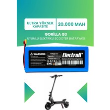 Electroll Gorilla G3 Uyumlu Batarya (Ultra Yüksek Kapasite) 60V 20.000MAH Elektrikli Scooter Bataryası