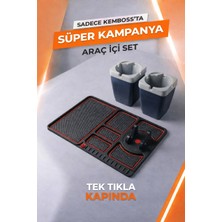 Empressco Kemboss Araç Içi Organizer ve 2 Adet Çakmaklıklı Küllük Seti Kaymaz Telefon Tutuculu - Fiyatı, Yorumları