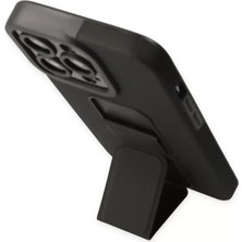 Uravas Store Newface Iphone 14 Pro Kılıf Mega Standlı Silikon - Siyah