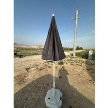 Mega Şemsiye 10 Telli Kalın Polyester Kumaşlı Balkon, Plaj Şemsiyesi (Bidon Hariç)