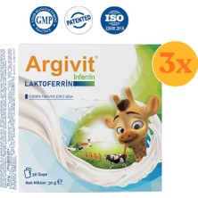 Argivit Inferrin 30 Saşe - 3 Adet (Toplam 90 Saşe) - Dezenfektan Hediyeli (%72 Alkol)