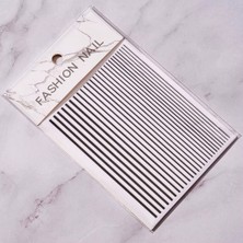 Aba Nails Siyah Şerit Tırnak Sticker Şerit Tırnak Etiketi Nail Art