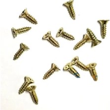 Klips, Menteşe, Ayak, Ağaç, Sunta Vidası 2,2x7,5mm - Sarı 100 Adet