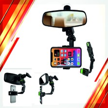 Empressco Snsticaret Evrensel Çok Fonksiyonlu 360 Derece Dönebilen Cep Telefonu Tutacağı Araba Dikiz Aynası Tutacağı - Fiyatı, Yorumları
