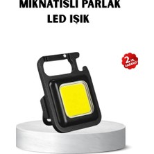 USB Type-C Şarjlı Mini Fener – Manyetik, Katlanabilir ve Şişe Açacaklı Tasarım