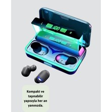 Defne Store Su Geçirmez E10 Bluetooth Kulaklık Powerbank ve Gürültü Engelleme
