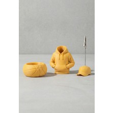 Unimes Creative Noker Spor & Hoodie Temalı Masaüstü Kalemlik Seti | Not Tutuculu