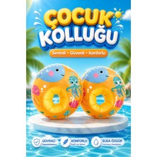 Empressco Renkli Çocuk Yüzme Kolluğu, 3-6 Yaş, Havuz ve Deniz Için Güvenli Destek