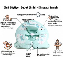 Empressco Büyüyen Dinozor Temalı 2'li Bebek Simidi, Sökülebilir Oturak ve Deniz Simidi