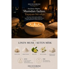 Decevorine Linen Musk Seçilmiş Objeler Koleksiyonu Misk Bergamot Kokulu Mum
