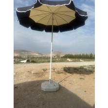 Mega Şemsiye 10 Telli Kalın Polyester Kumaşlı Balkon, Plaj Şemsiyesi (Bidon Hariç)