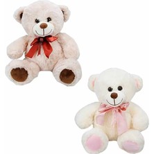 Sunman Kurdaleli Oturan Sevimli Peluş Ayı 30 cm