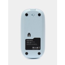 Mavi Kablosuz Mouse Bluetooth ve USB Çift Mod Bağlantılı