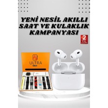 7 Kordonlu Akıllı Saat ve Yeni Nesil Kulaklık Dokunmatik Ekran Android ve Ios Uyumlu