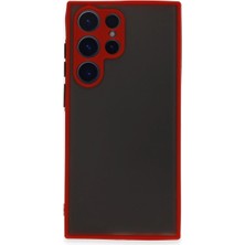 Samsung Galaxy S23 Ultra Kılıf Montreal Silikon Kapak - Kırmızı