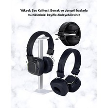 Bluetooth 5.3 Rainbow Işıklı Kulak Üstü Kablosuz Kulaklık