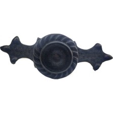 Antika Tarz Dekoratif Pirinç Çizgili Düğme - 35X100 Mm, Büyük, Oksit