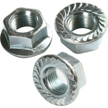 Altıköşe Flanşlı Somun M6 - 10 Adet