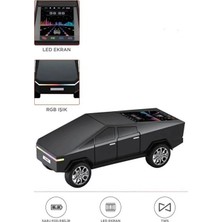 D68 Cyber Model Araba Tasarımlı Bluetooth Hoparlör 15W Güçlü Ses Rgb LED /tws/usb Siyah