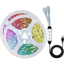 Rgb Neon Şerit LED Lamba 10 Metre Iç Mekan Tasarımına Uygun