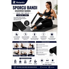 Rotantix Egzersiz Bandı 1.5 Metre Ekstra Yüksek Sert Siyah