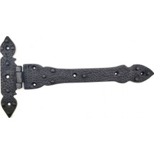 Antika Tarz Dekoratif Pirinç Kuyruklu Lale Menteşe - 147X193 Mm, Oksit