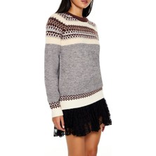 F21 Fair Isle Desenli Kazak