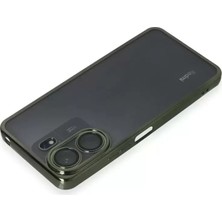 Prativas Redmi 13C Kılıf Lensli Silikon - Yeşil