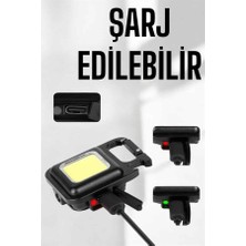 Kamp Işığı Çok Fonksiyonlu Taşınabilir Anahtarlık Kapak Açma Manyetik Özelliği