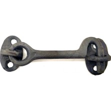 Antika Tarz Dekoratif Pirinç  Çengeli - 8,5cm, Oksit