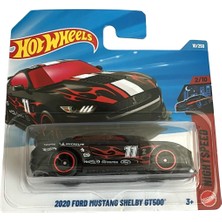 Hot Wheels 2020 Ford Mustang Shelby GT500 Metal Gövde ile Agresif Tasarım ve Kırmızı Alev Detayları