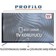 Profilo 55PA545EQG Tv Ekran Koruyucu - Profilo 55" Inç 139CM 4K QLED Tv Ekran Koruyucu Paneli
