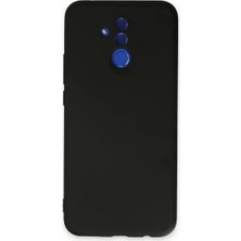 SiHako Mate 20 Lite Kılıf Nano Içi Kadife Silikon - Siyah