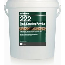 Clin Azur 222 - 5 kg Toz Tik Temizleyici ve Yağ Çözücü - Ekonomik ve Etkili: Tik Zeminlerinizde Doğal Parlaklık!