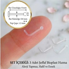 Heppii 3 Adet Çok Hafif Esnek Hızma Alerji Yapmayan Bioplast Hızma Görünmez Hızma