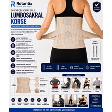 Rotantix Çelik Balenli Lumbosakral Ortopedik Korse Demirli Bel Kuşak Bel Kemeri Korsesi