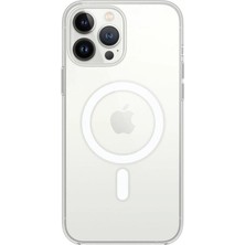 Apple Iphone 13 Pro Kılıf Magneticsafe Şeffaf Silikon - Şeffaf