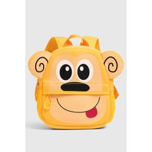 Vei Bag Veibag Bungle Maymun Figürlü Anaokulu ve Kreş Çantası - Sevimli Günlük Çocuk Sırt Çantası - Sarı